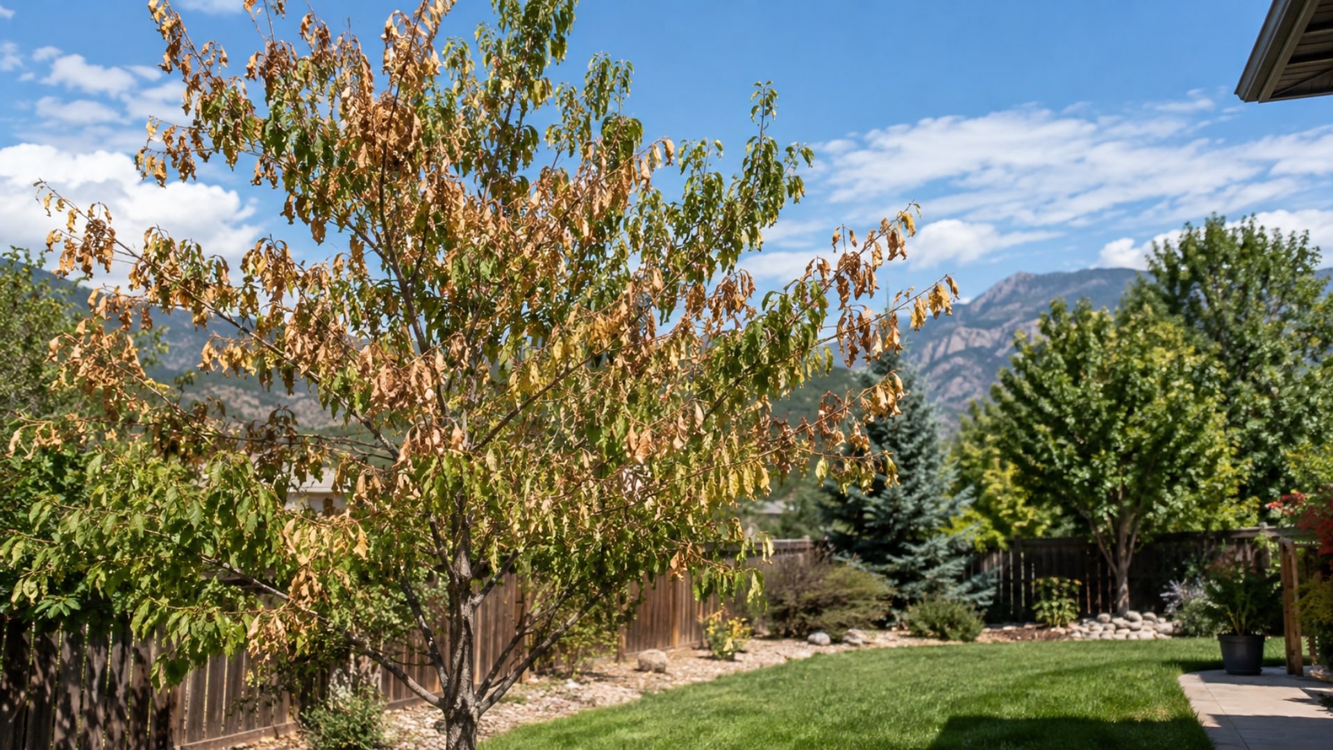 heat stress in trees